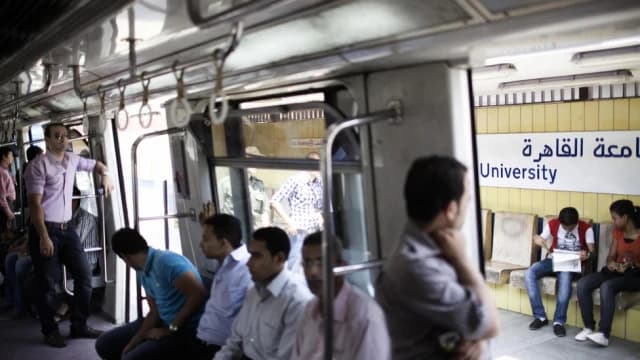 Le métro du Caire en Egypte